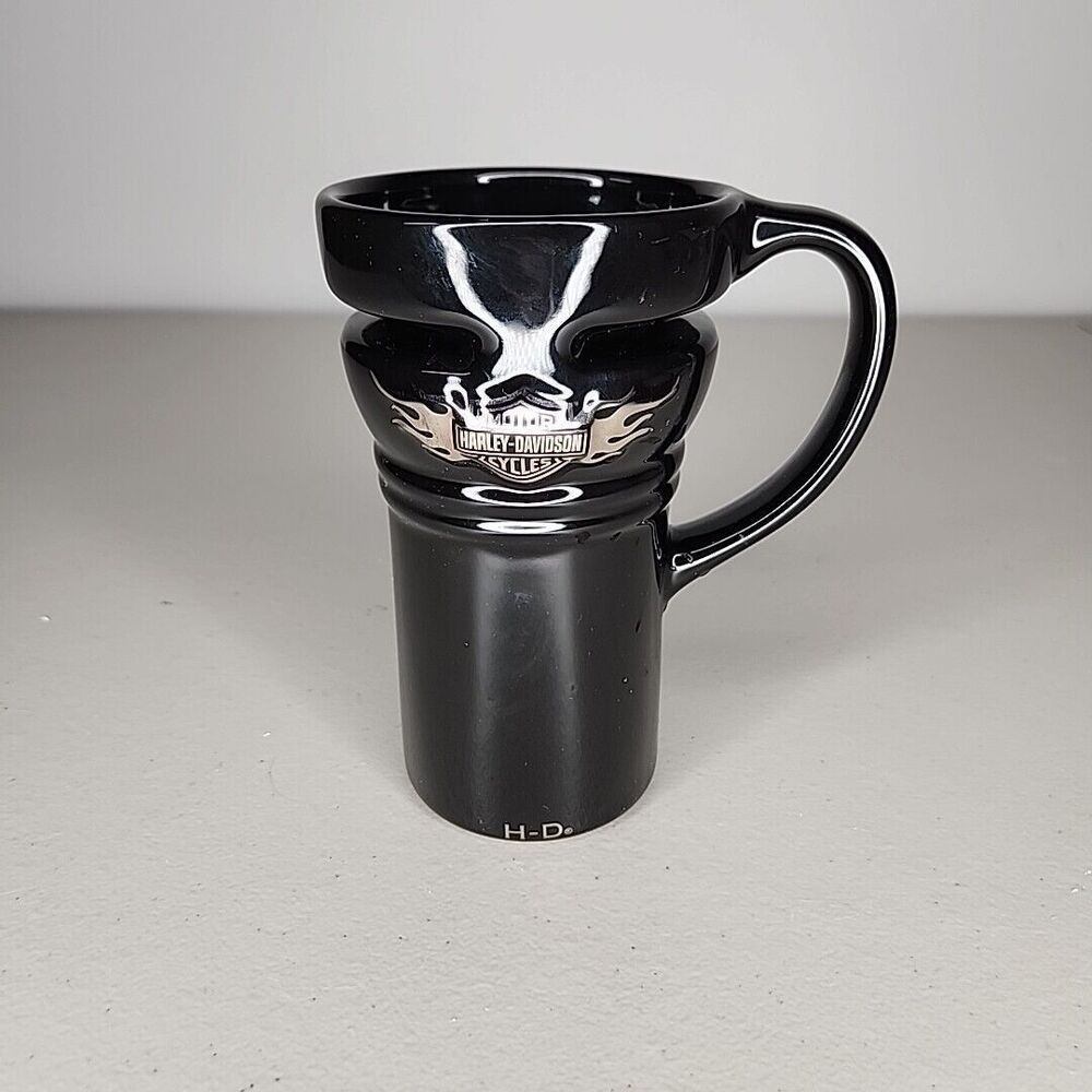 Motor Harley-Davidson Styles -Black Ceramic Coffee Mug With Handle and NO Lid